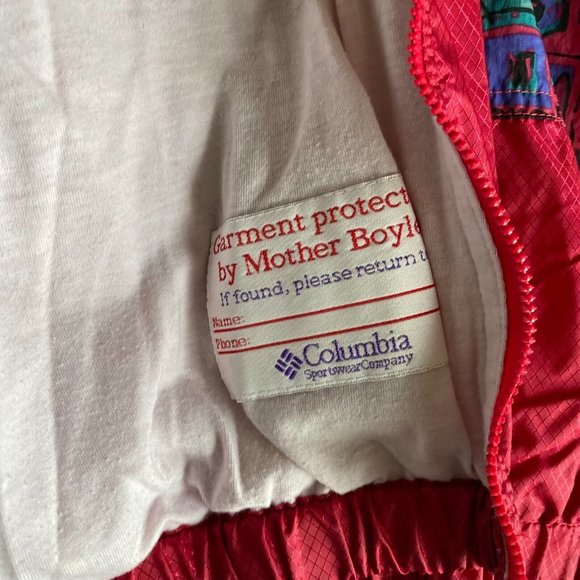 Columbia Jacket Girls‎ 14 16 Windbreaker Hooded Lined 90s Youth - Picture 5 of 10